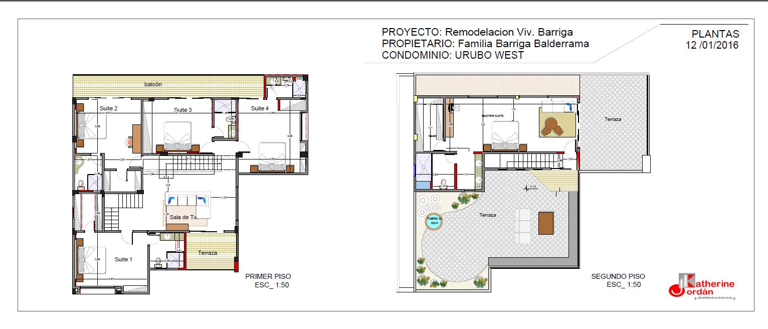 PLANO 1ER Y 2DO PISO